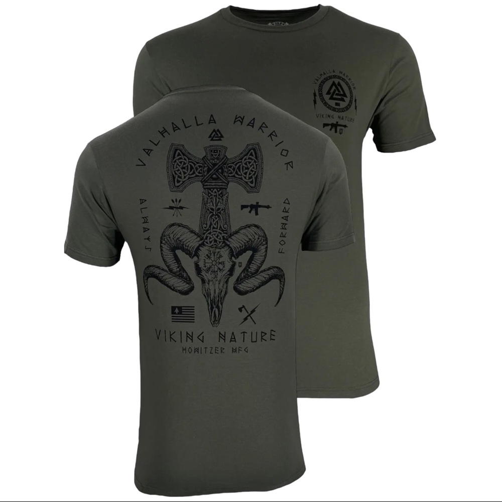 Howitzer Style Men's T-Shirt Battle Ram Military Grunt MFG